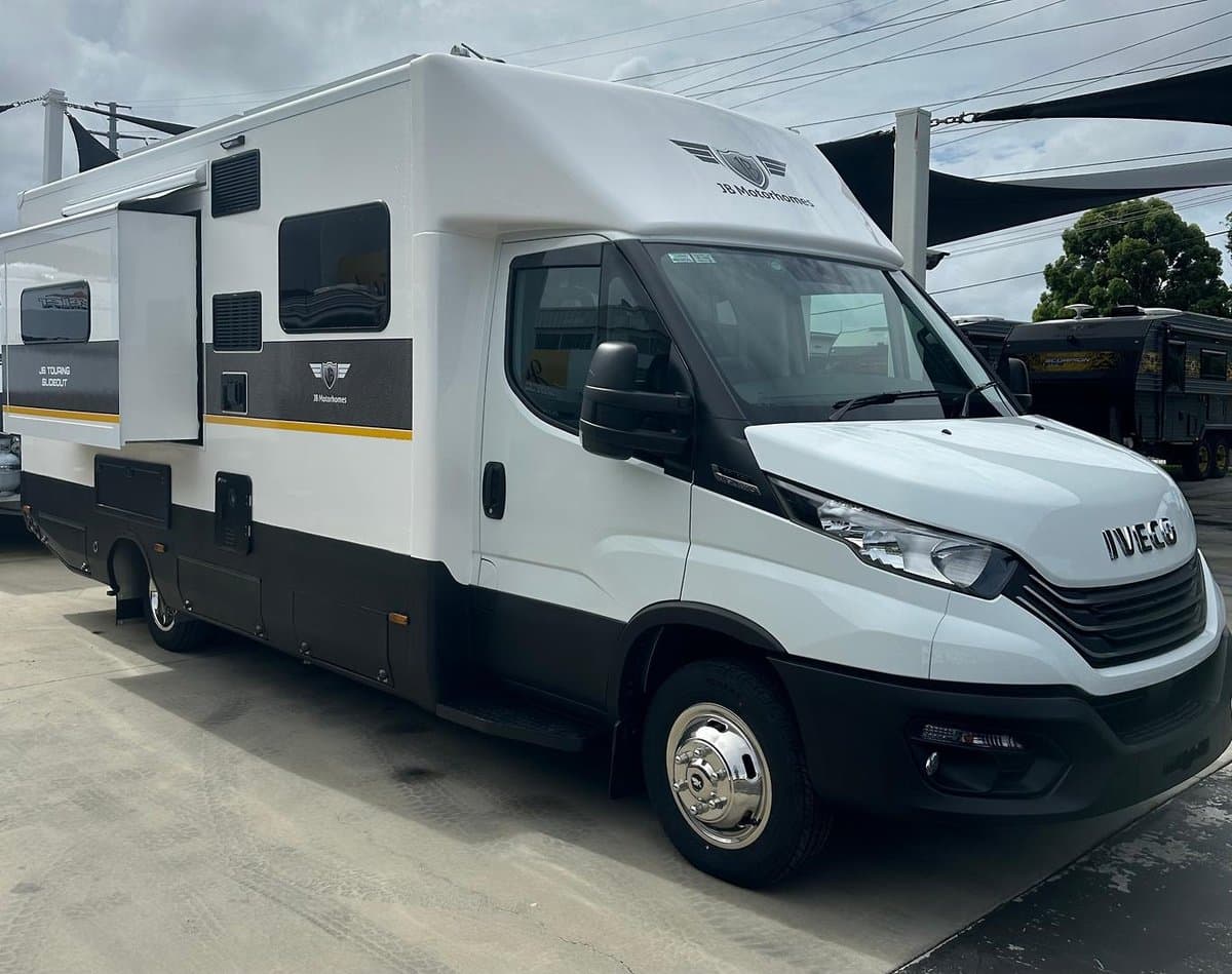 2025 JB Caravans Touring Slide Out 7.3 M Iveco 2025 JB Caravans Touring Slide OUT 7.3 M Iveco for sale in Melbourne VIC